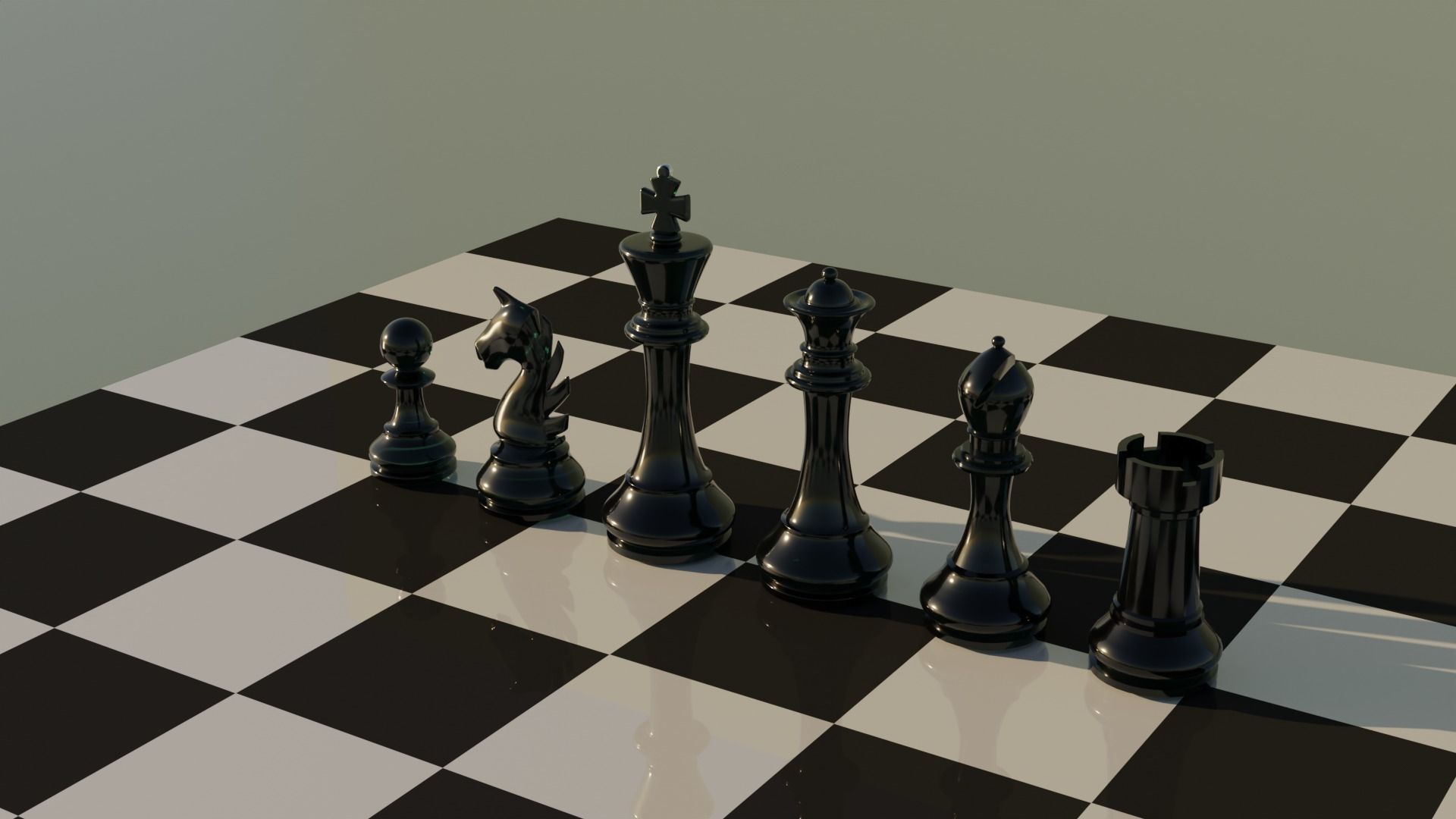 Chess Set 3D model_5