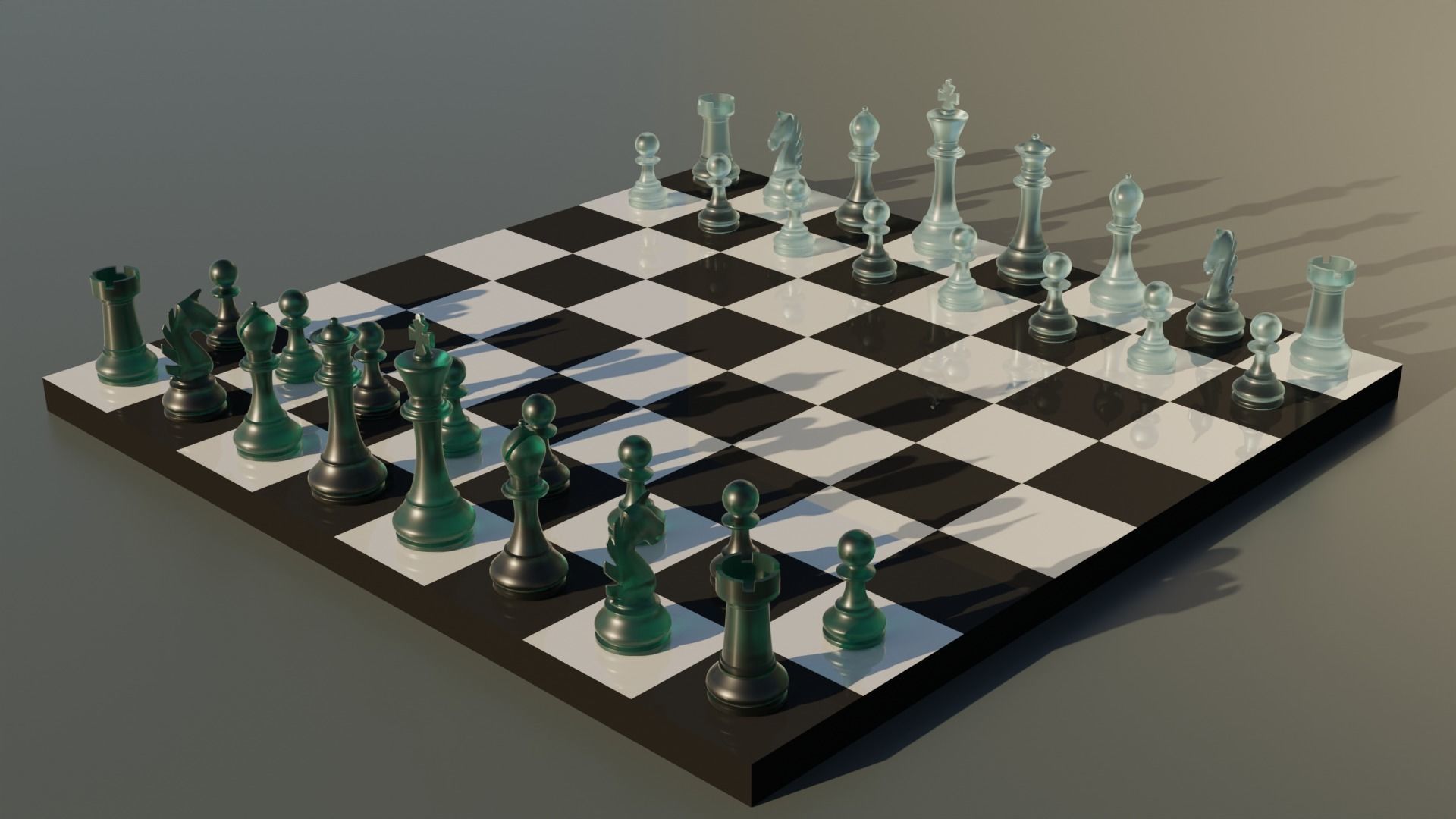 Chess Set 3D model_2