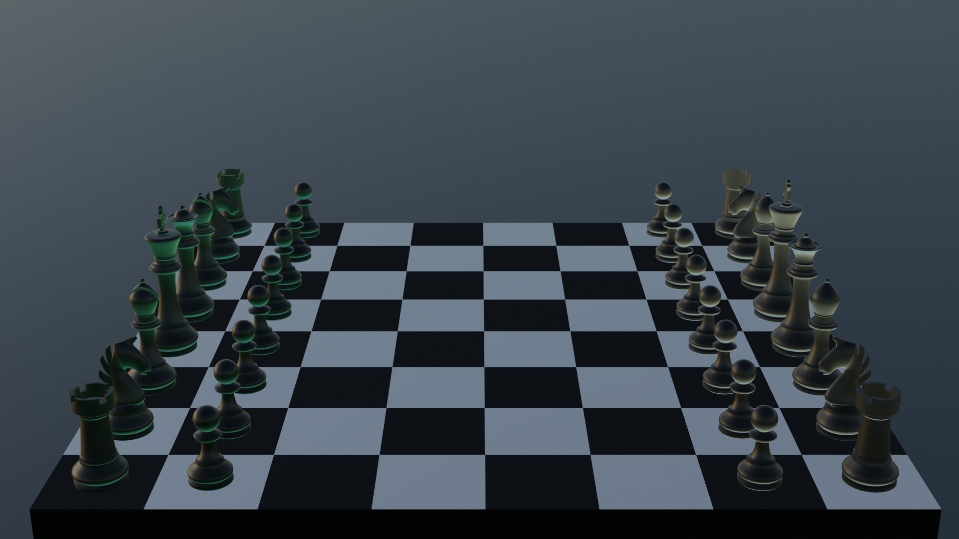 Chess Set 3D model_7