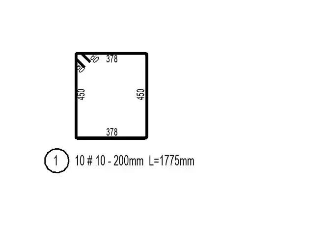 Reinforcement Stirrup 2D Parametric