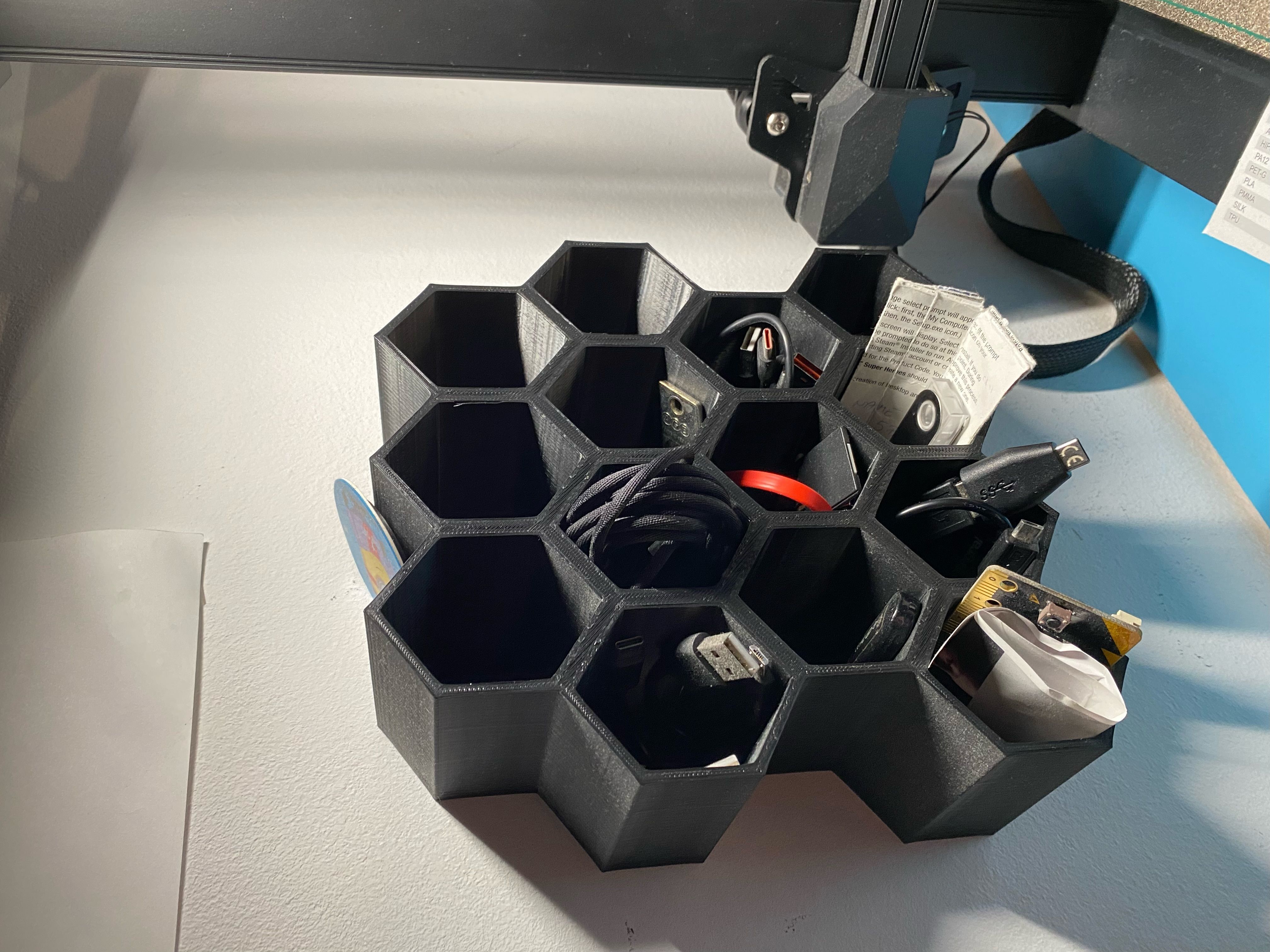 HONEYCOMB SHELF 3D print model_2