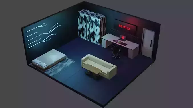 Spacious modern room