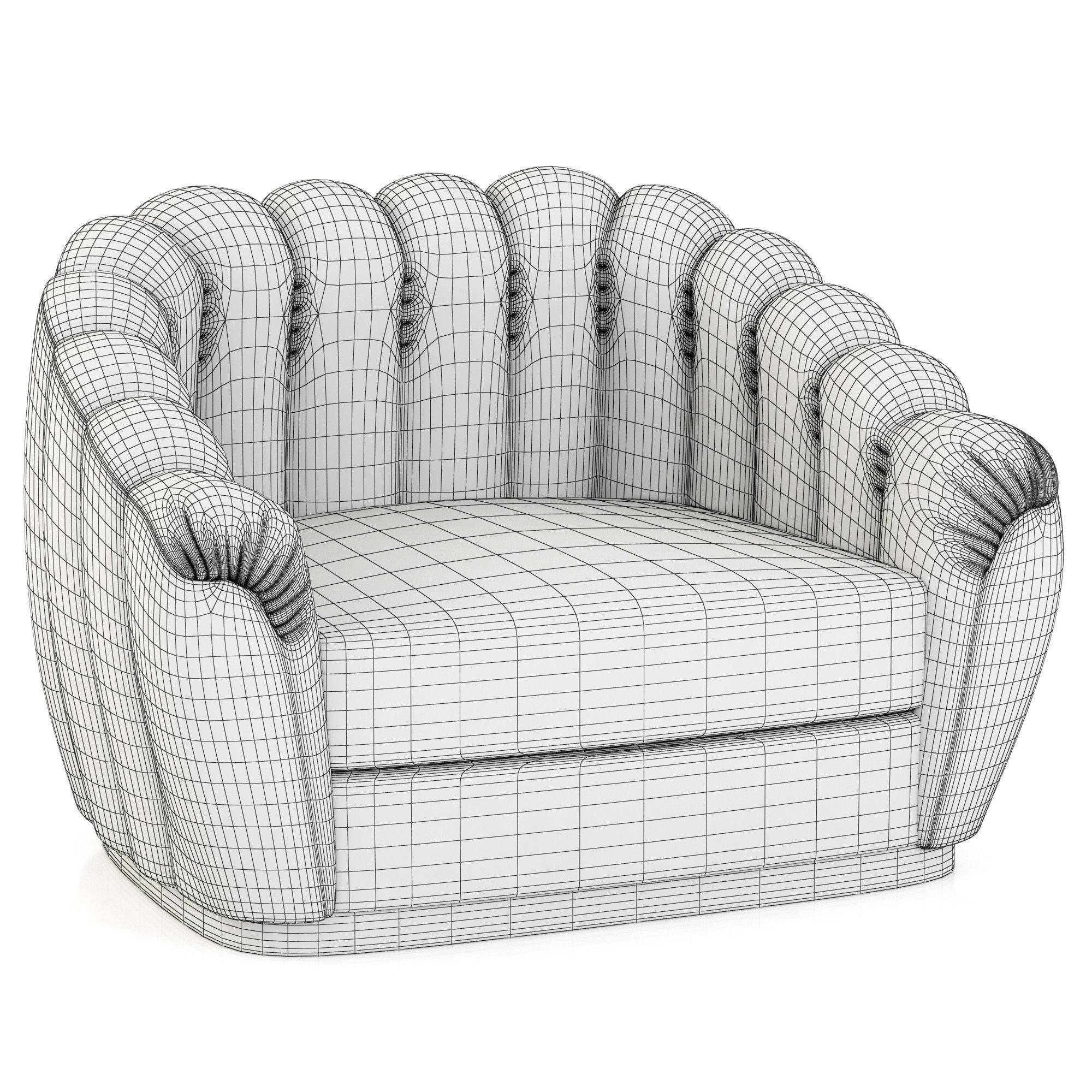 Brabbu Oreas Single Sofa 3D model_7