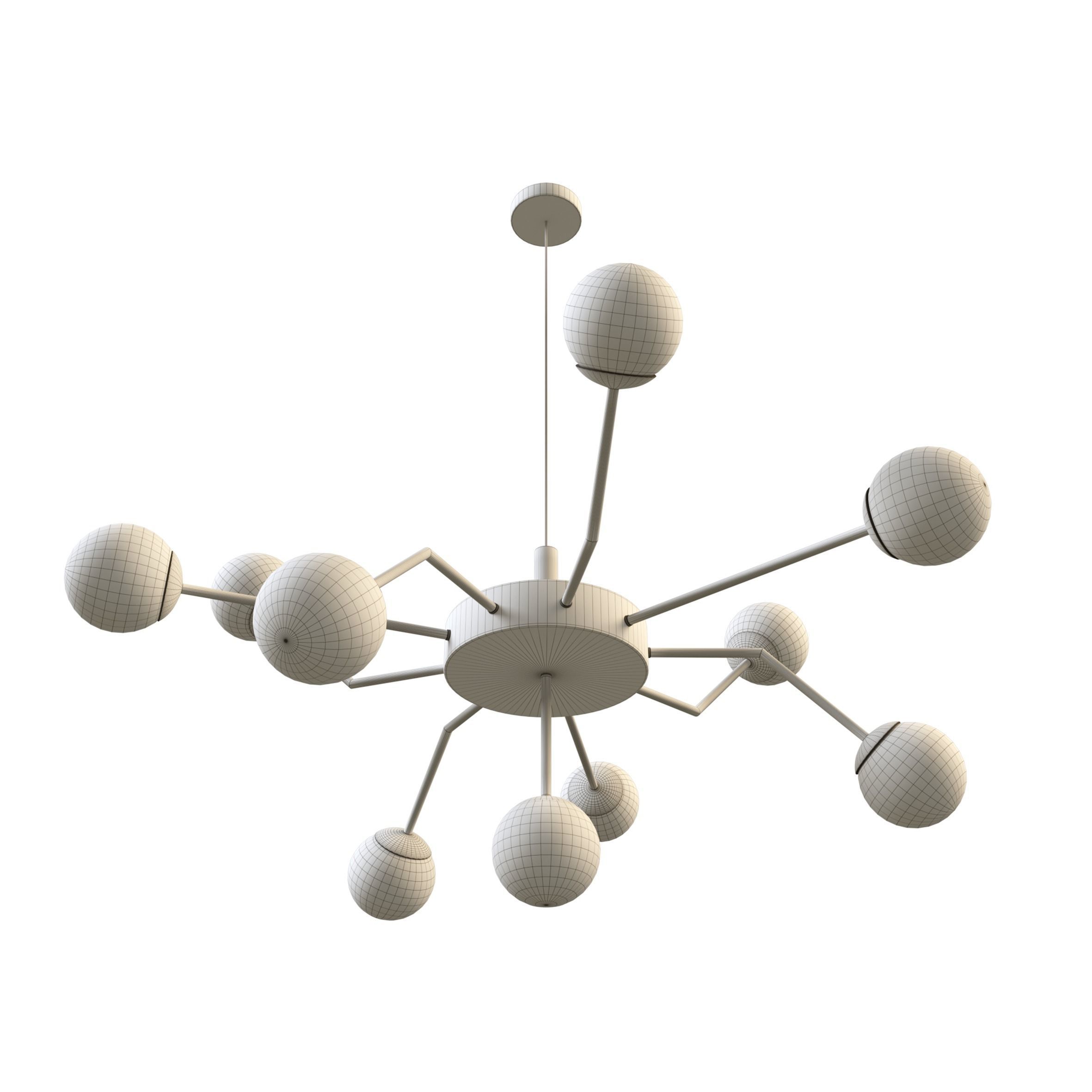 Atom Ceiling Lamp 3D model_8