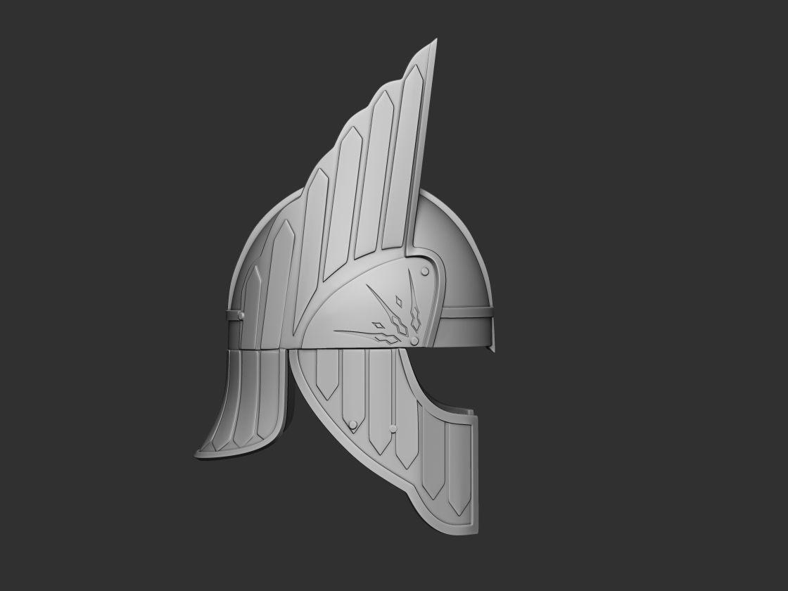 Gondor Second Age lord of the rings helmet 3d digital download 3D print model_5