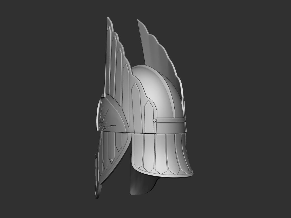 Gondor Second Age lord of the rings helmet 3d digital download 3D print model_6