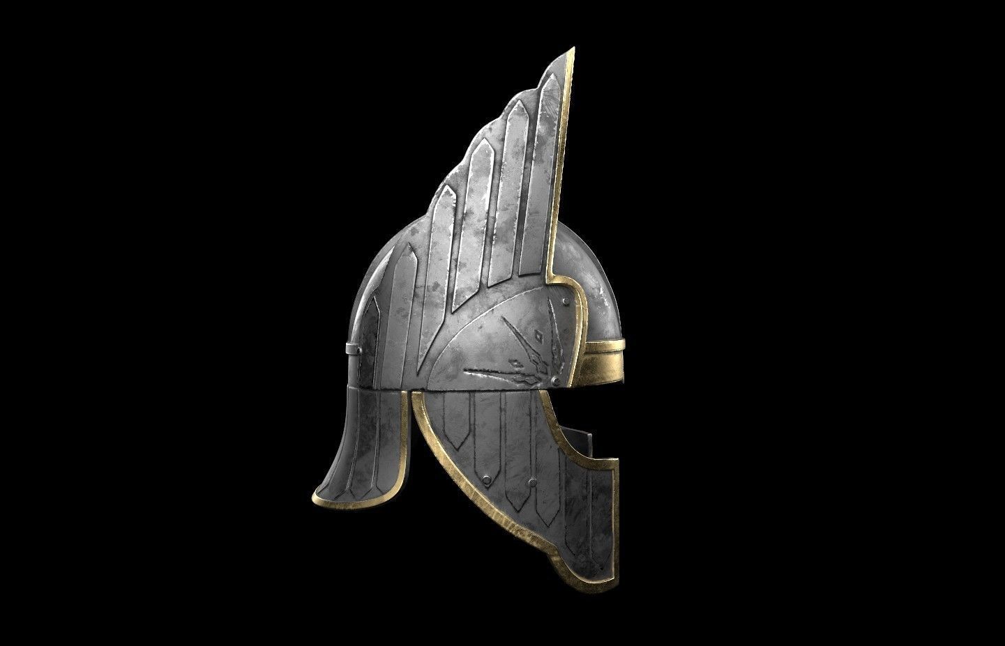 Gondor Second Age lord of the rings helmet 3d digital download 3D print model_1