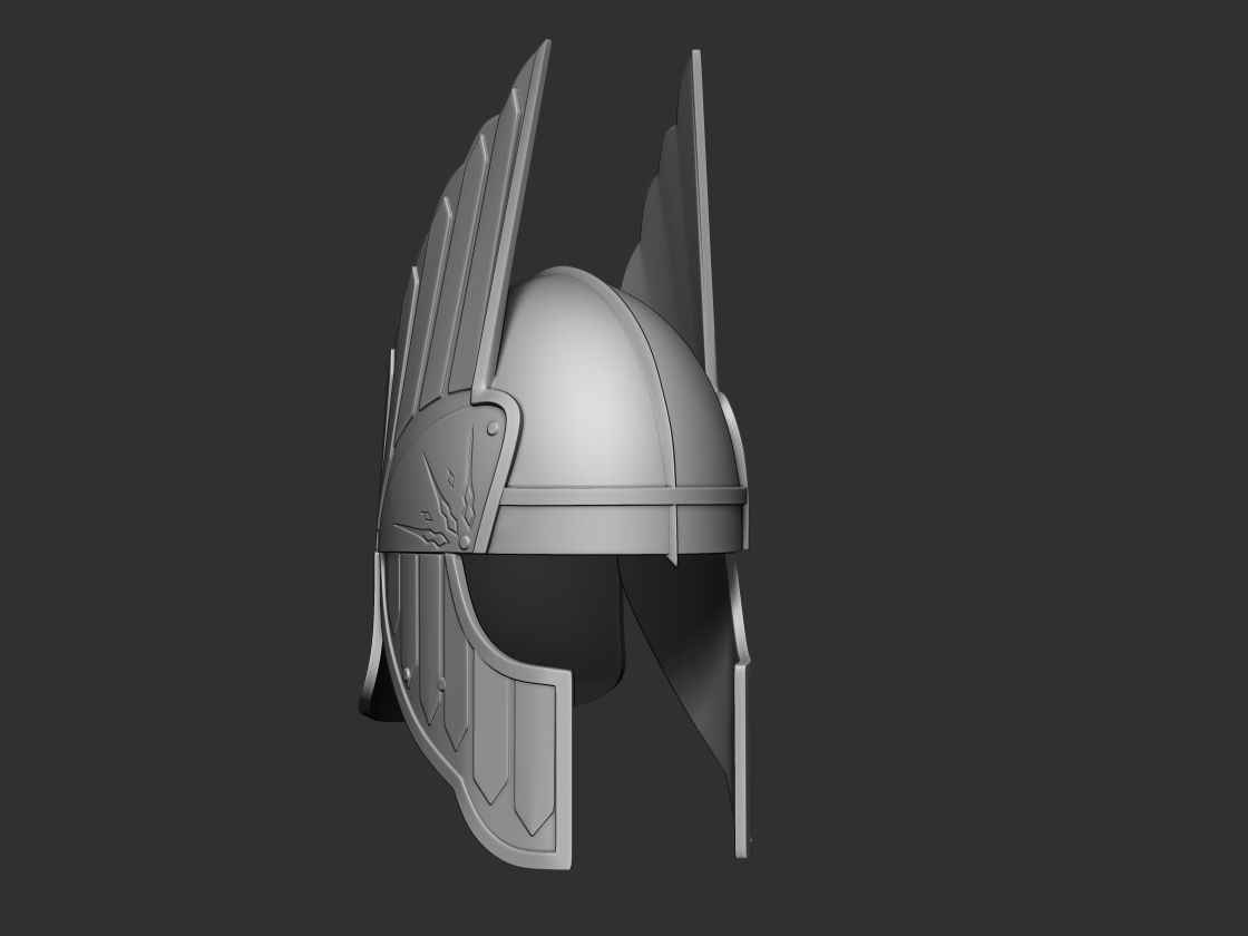 Gondor Second Age lord of the rings helmet 3d digital download 3D print model_3
