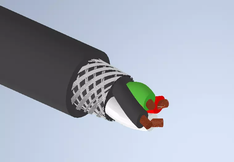 Braid cable 3D model