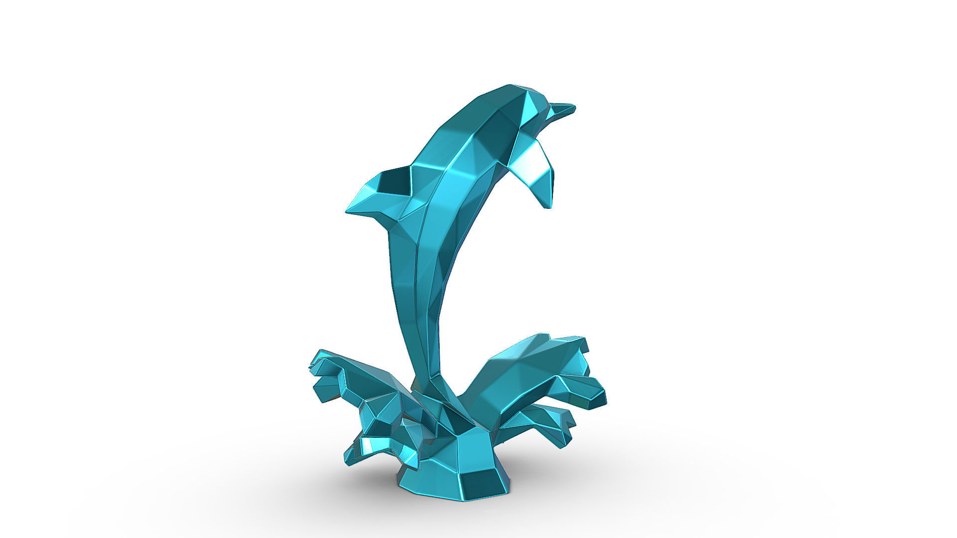dolphin figure 3D print model_7