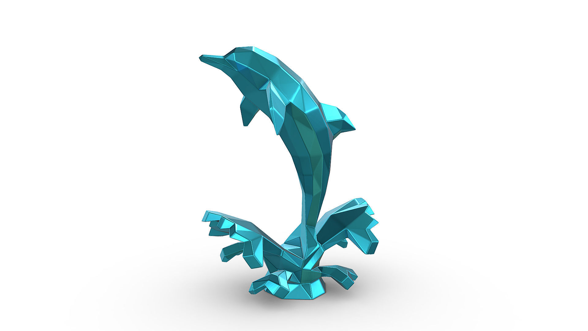 dolphin figure 3D print model_1