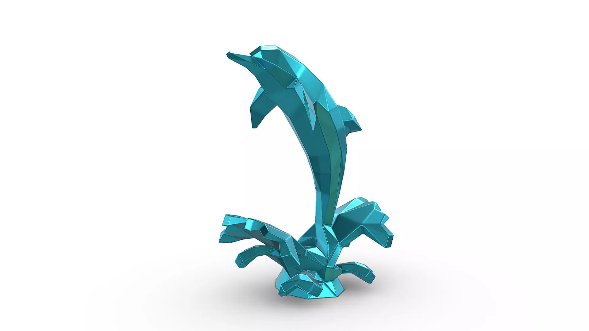 dolphin figure 3D print model_0