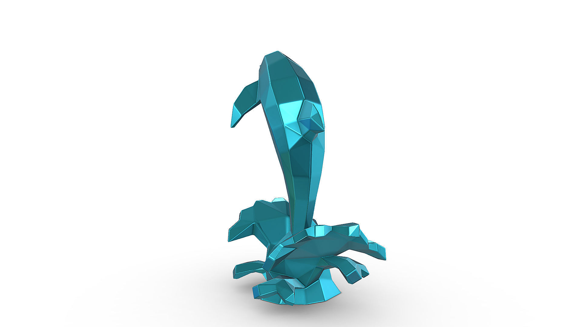 dolphin figure 3D print model_4