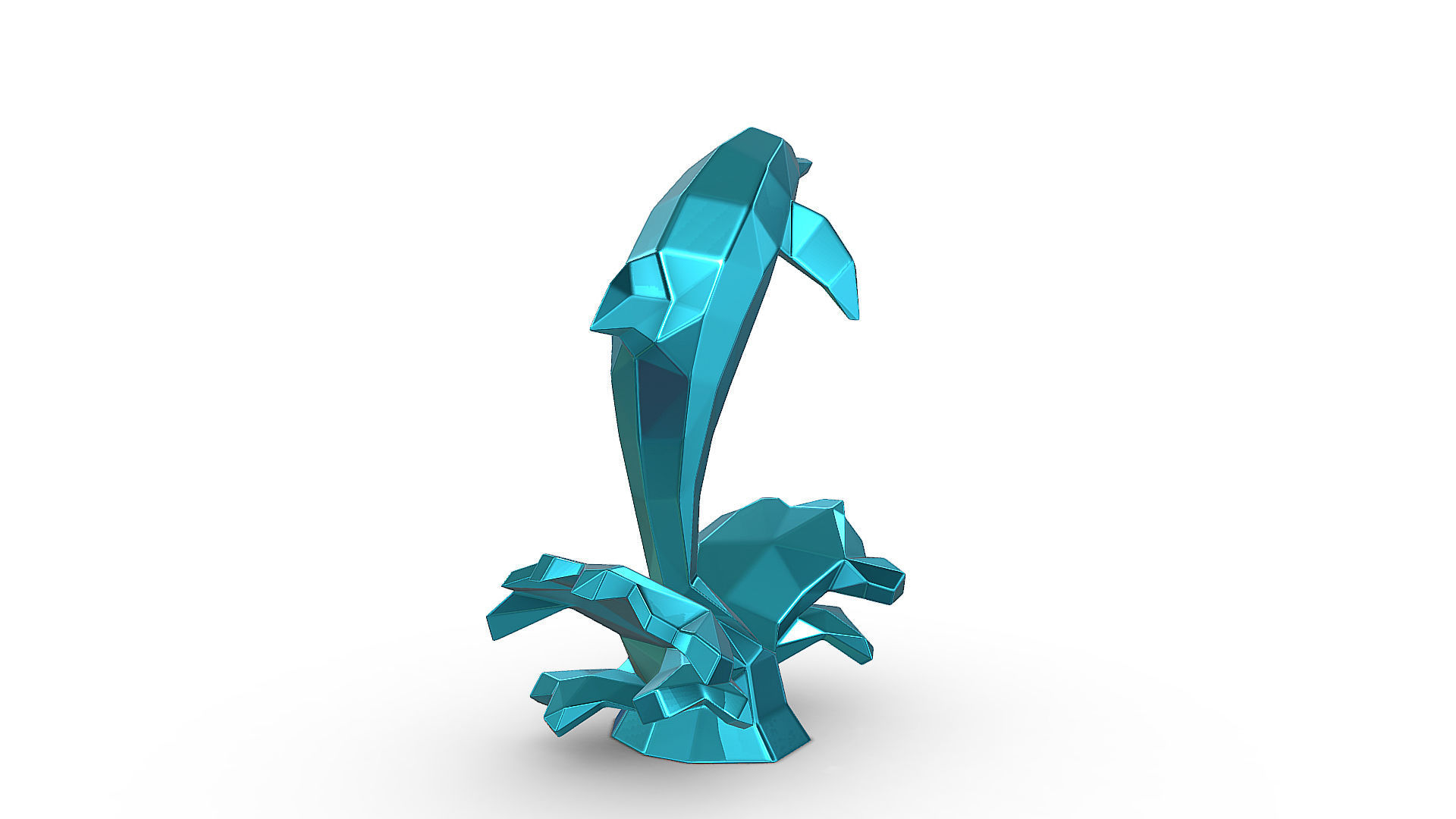 dolphin figure 3D print model_6