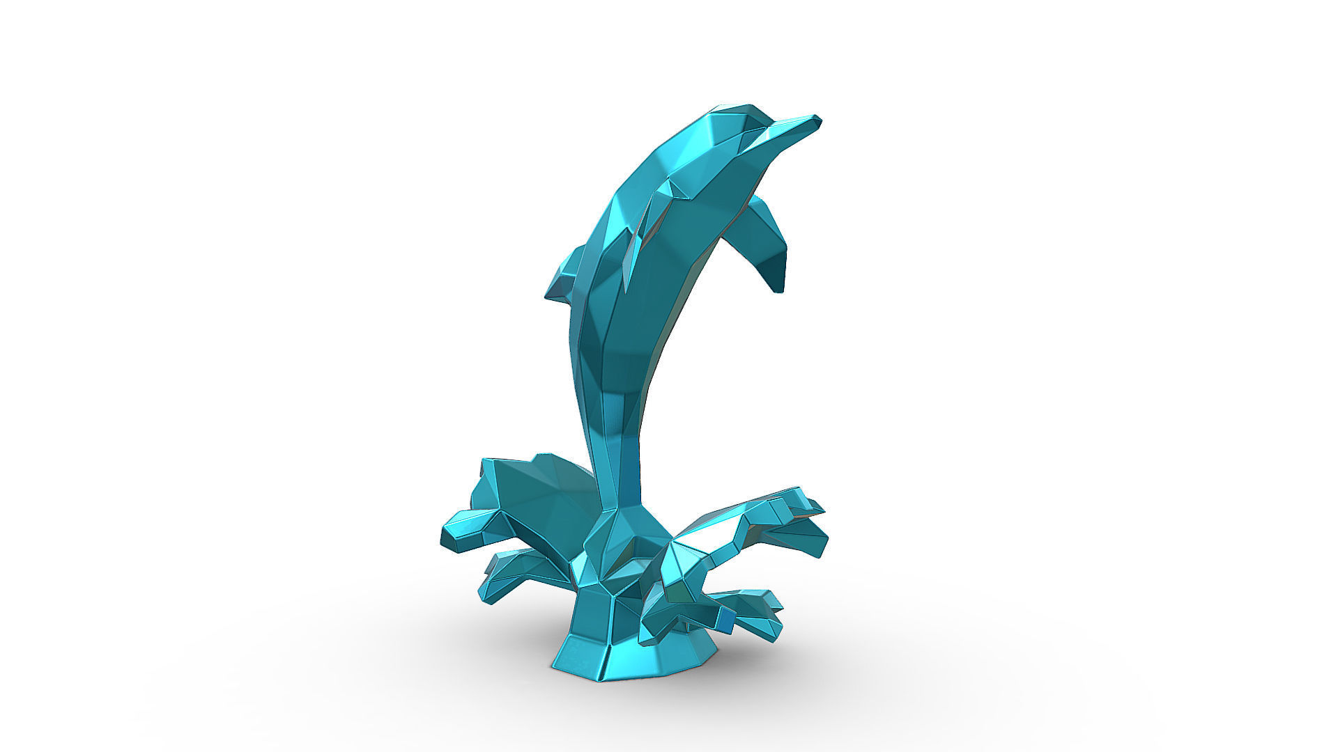dolphin figure 3D print model_9