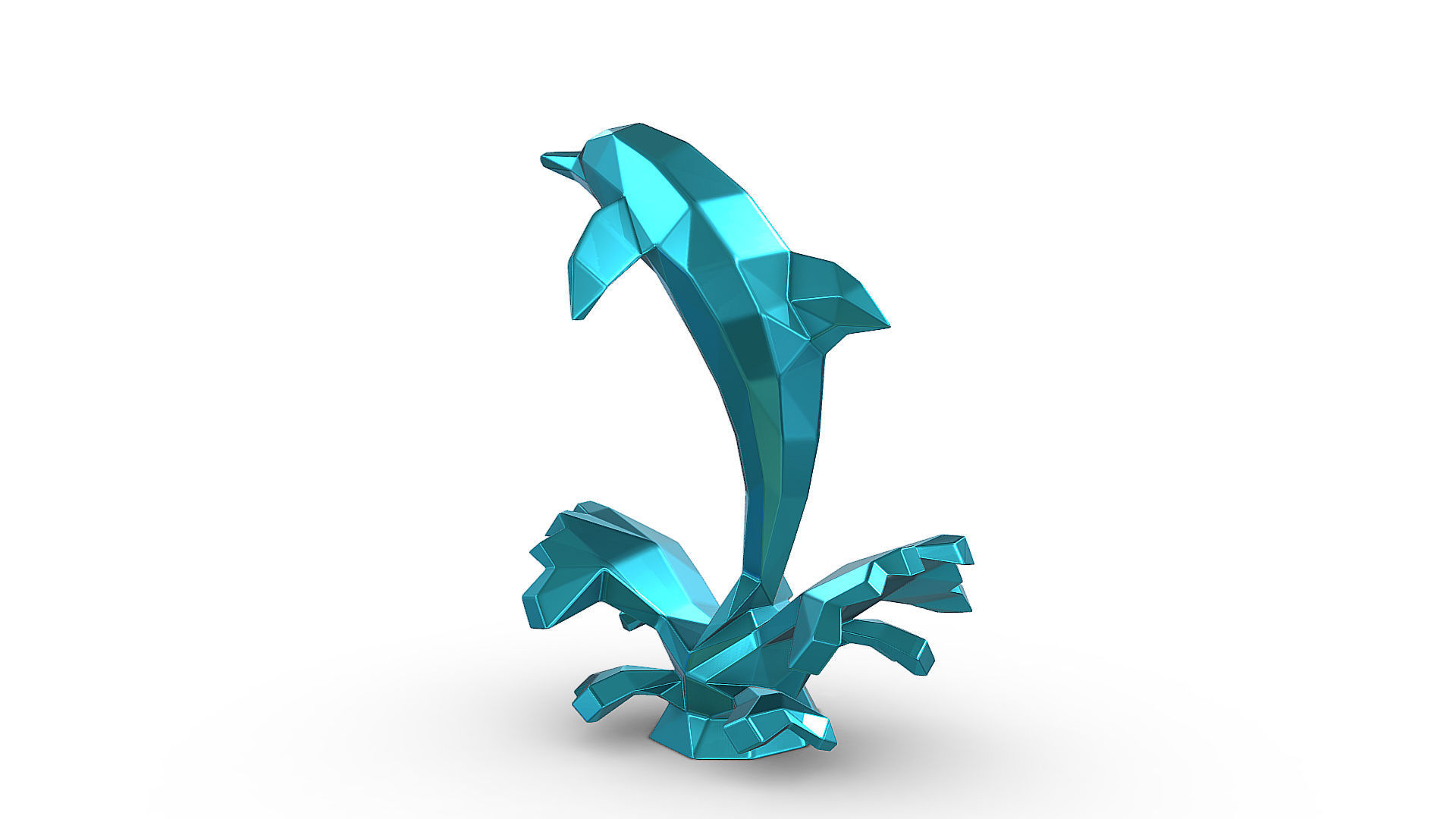 dolphin figure 3D print model_3