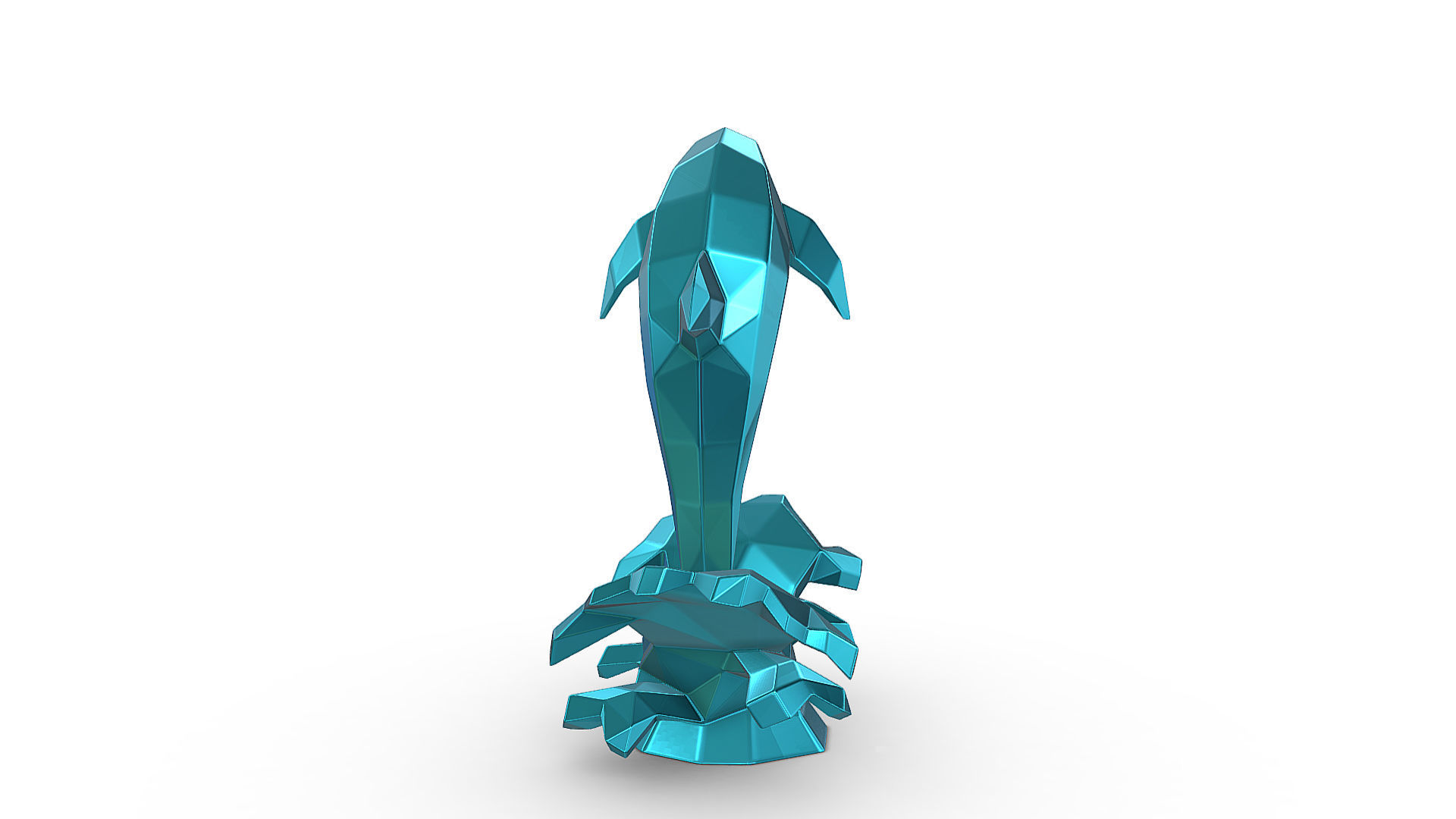 dolphin figure 3D print model_5