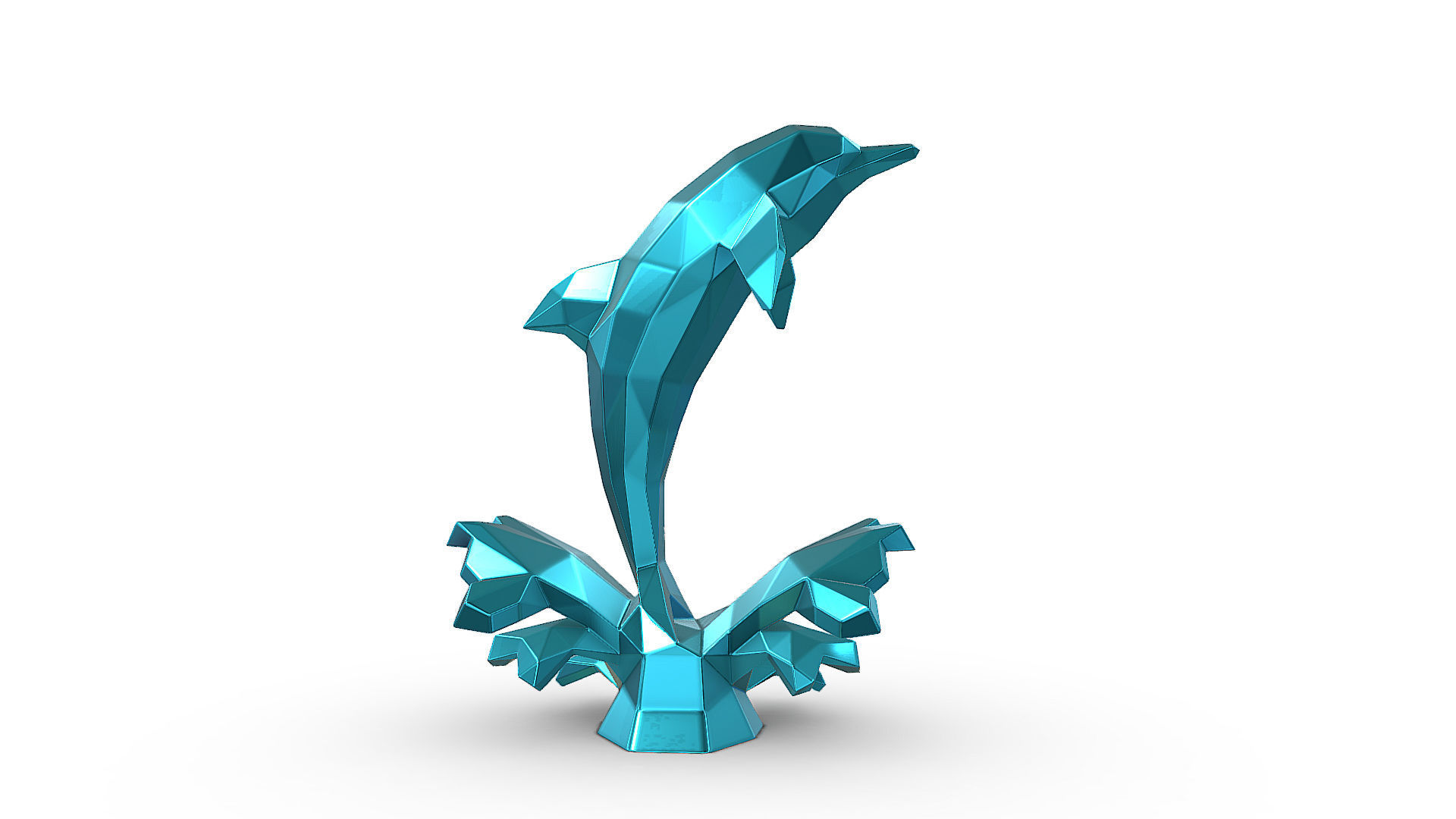 dolphin figure 3D print model_8