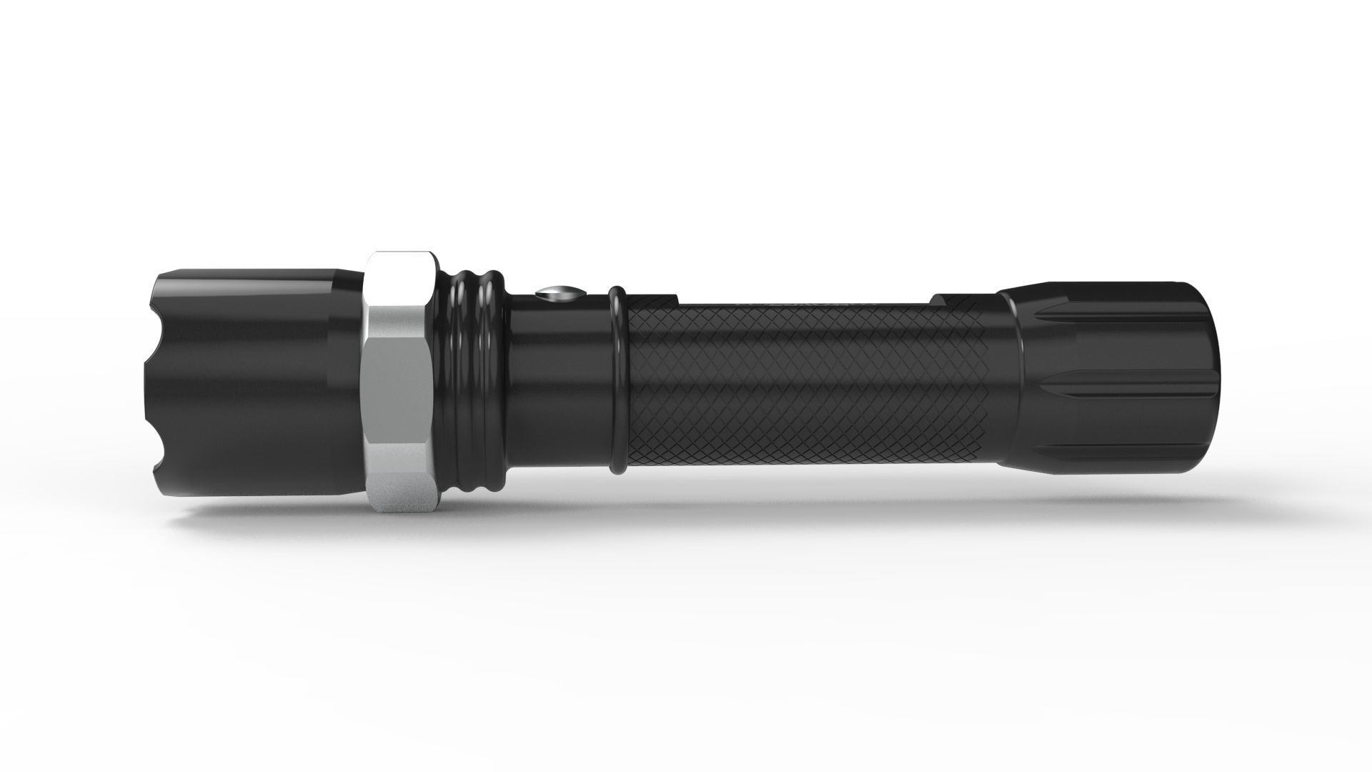Tactical Flashlight 3D model_5