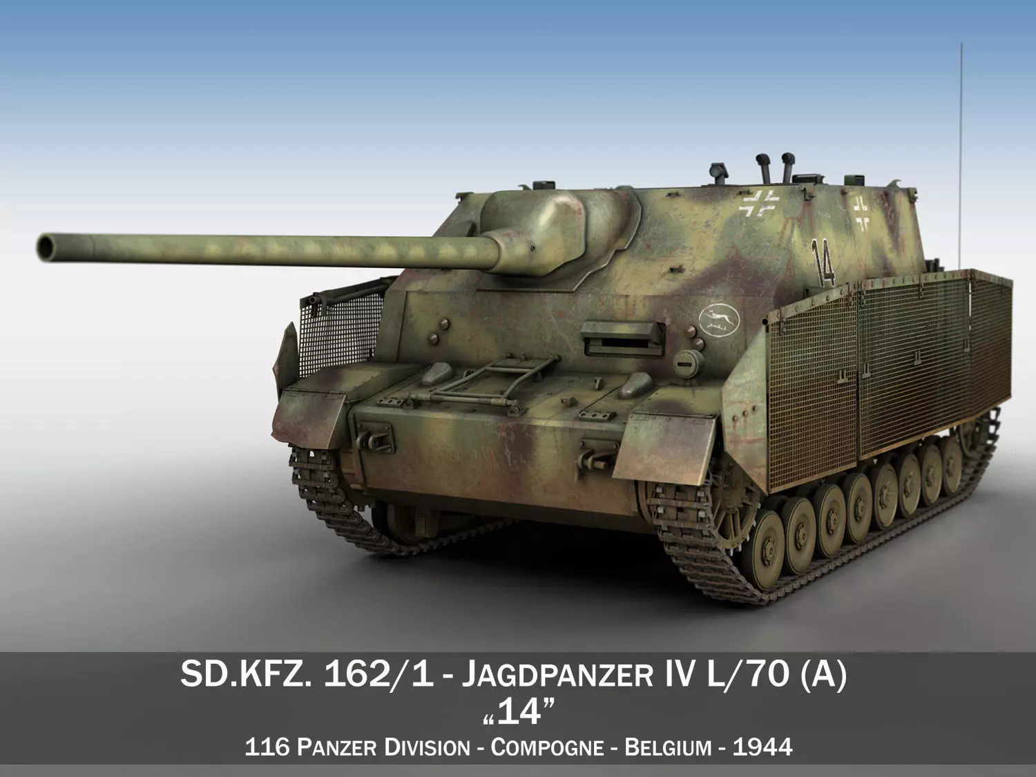 Jagdpanzer IV - L70 A - 14 3D model_0