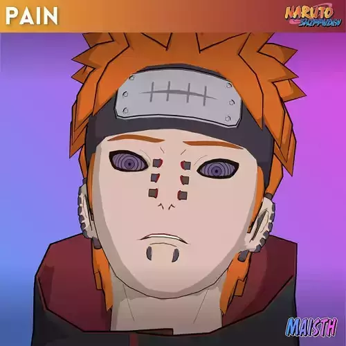 Pain - Naruto Shippuden - 3D Model - Rigged 3D model