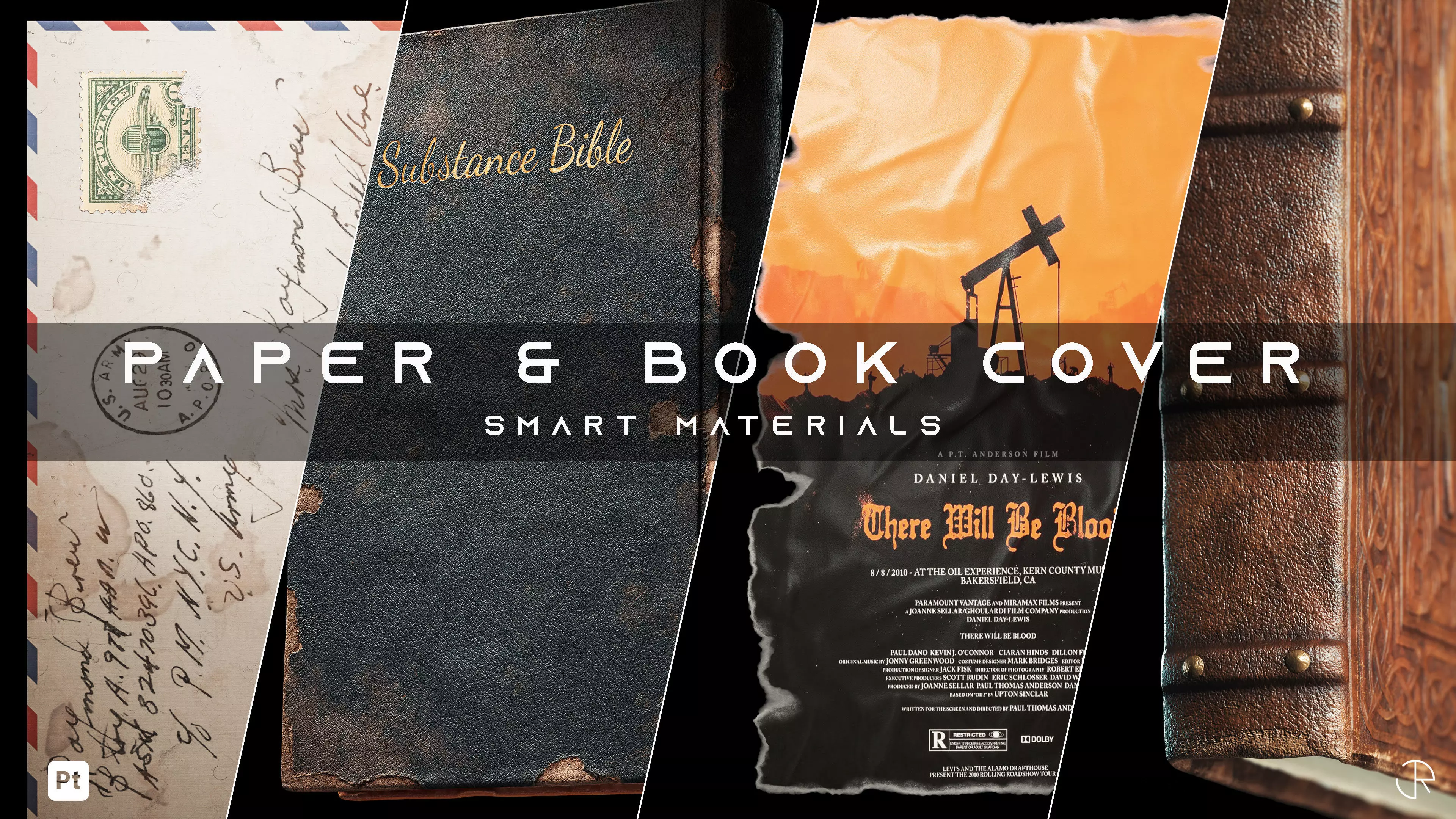 Paper and Book Cover Smart Materials for substance 3d painter Texture_0