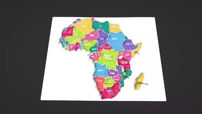Africa Map Topography