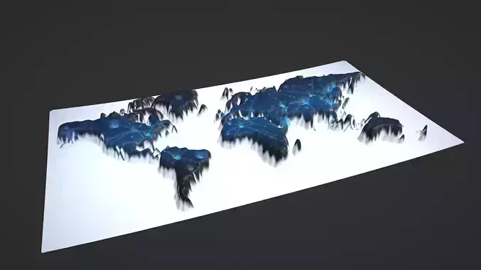 World Map Topography