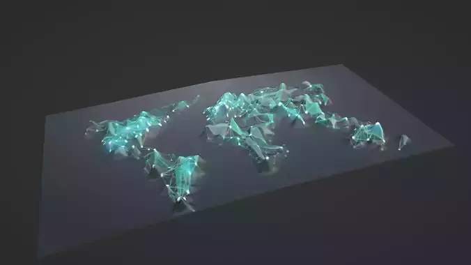 World Map Topography