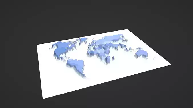 World Map Topography