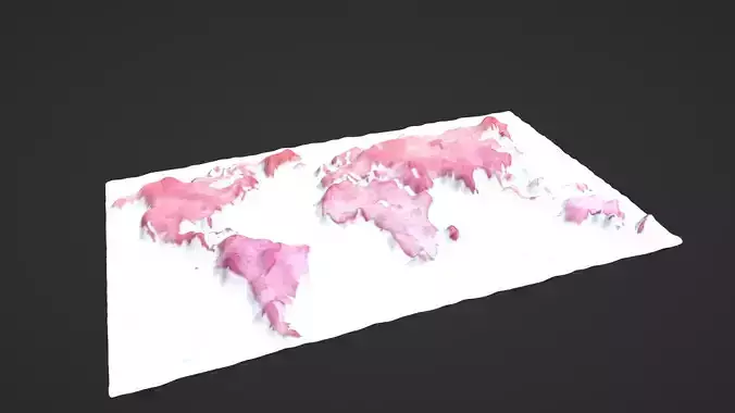 World Map Topography
