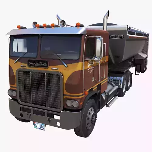 Freightliner Powerliner dump trailer