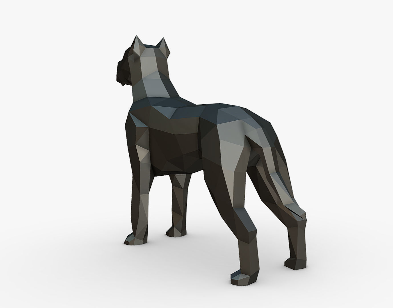 dogo argentino 3D print model_2