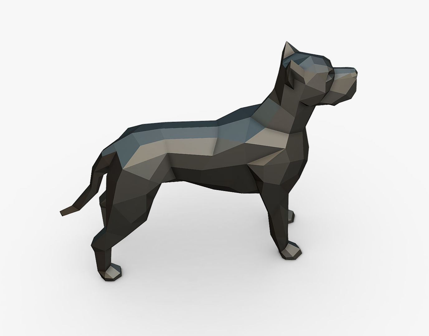 dogo argentino 3D print model_4