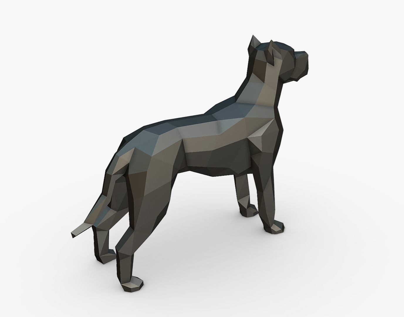 dogo argentino 3D print model_3