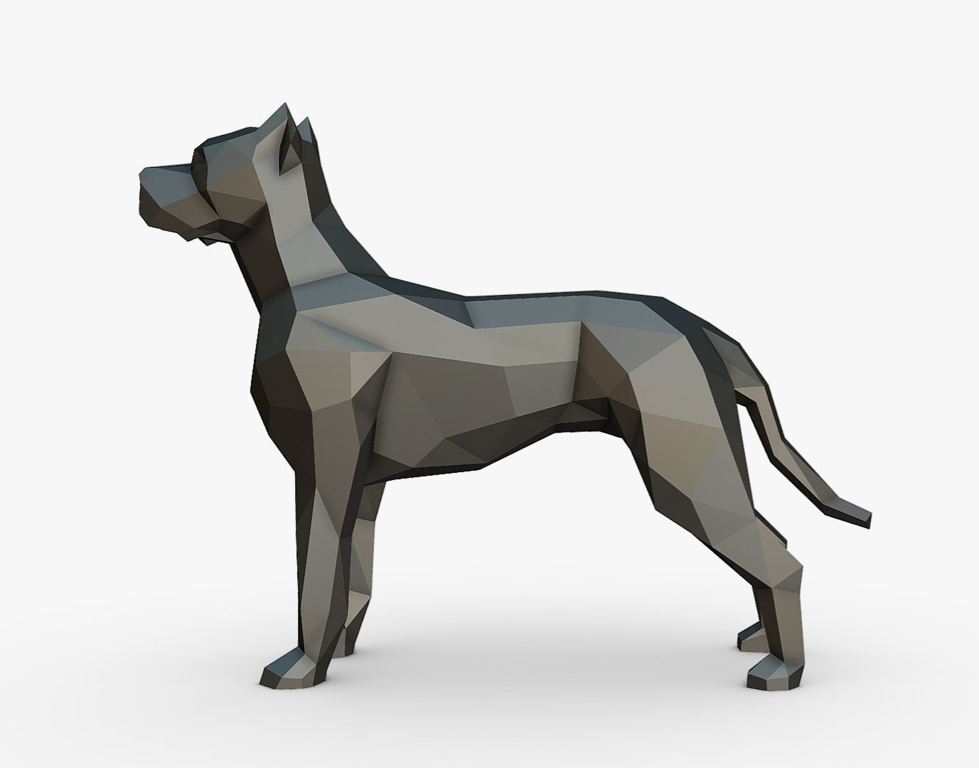 dogo argentino 3D print model_1