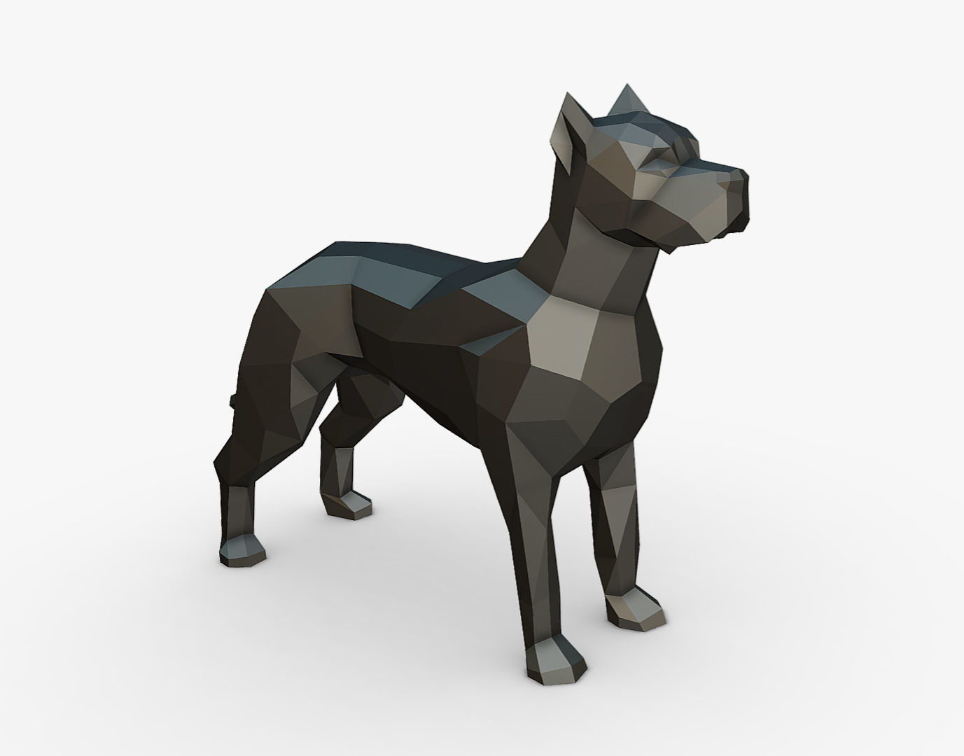 dogo argentino 3D print model_5