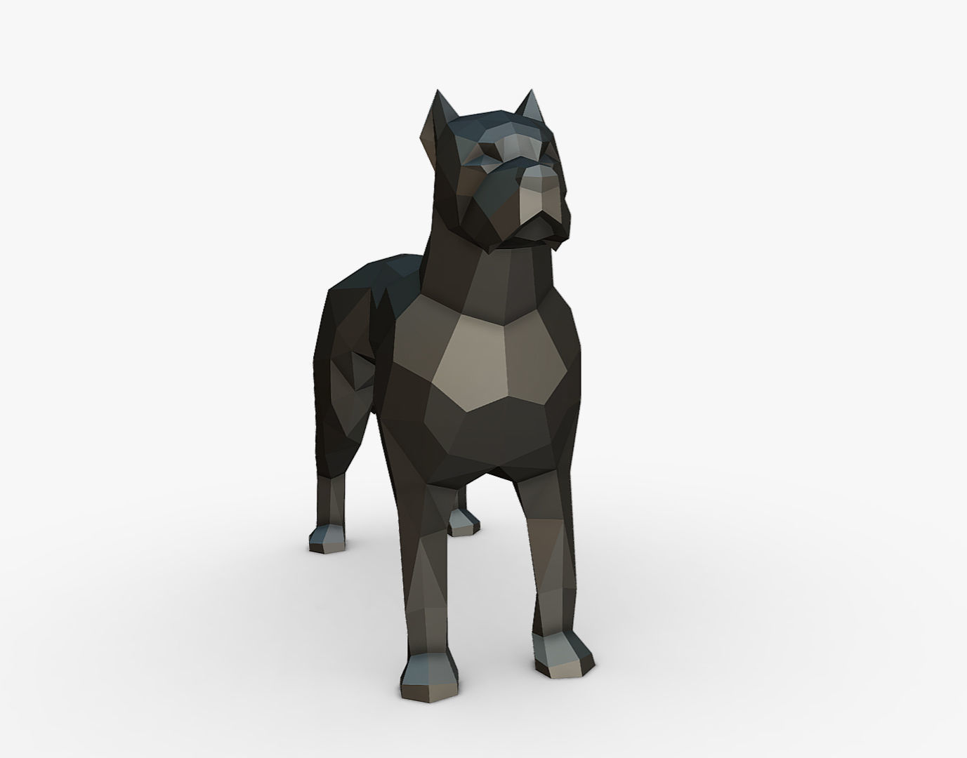 dogo argentino 3D print model_6