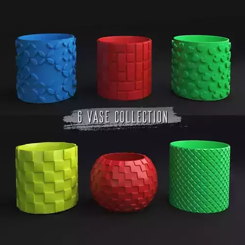 3D Printed STL File for Unique Pot and Vase Design