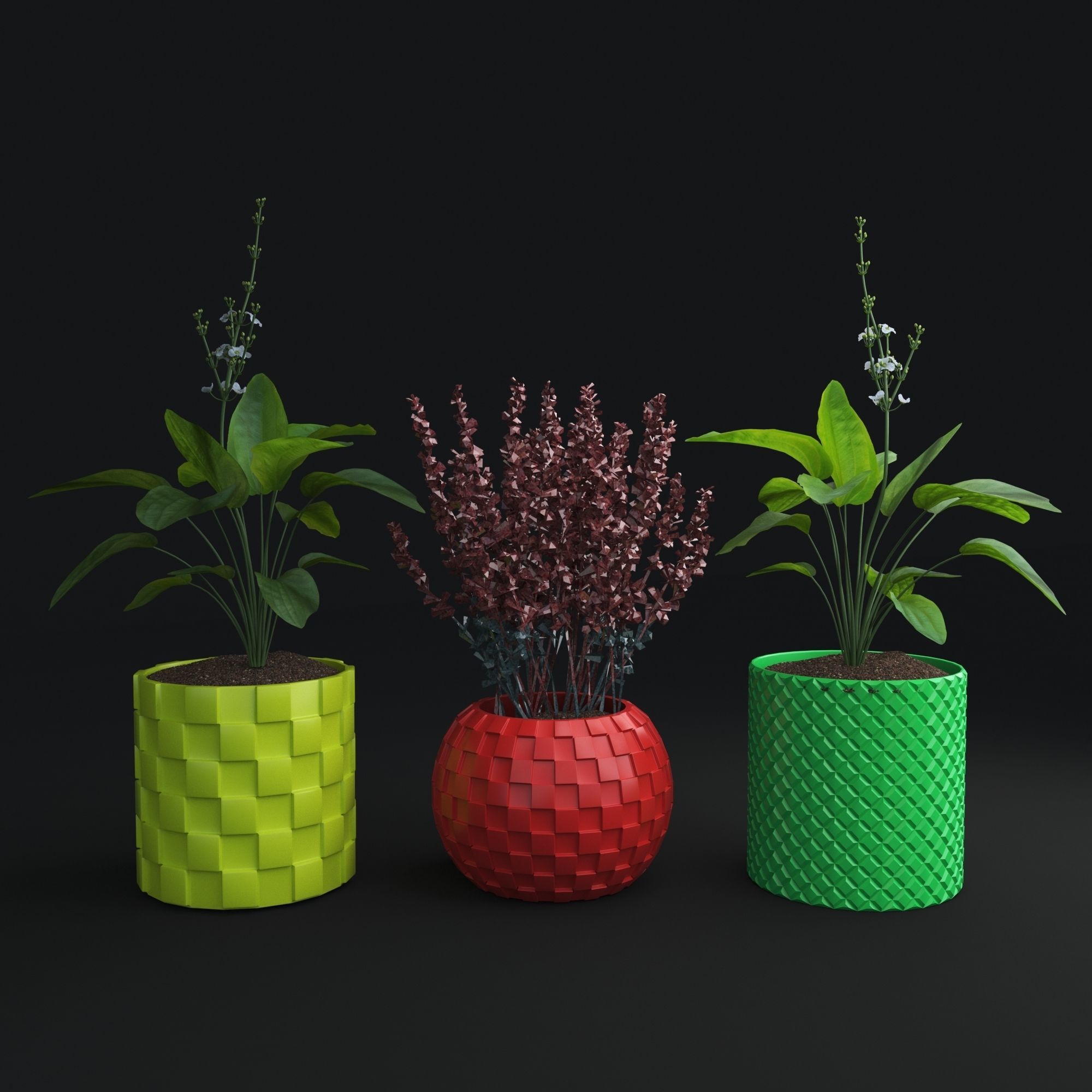 3D Printed STL File for Unique Pot and Vase Design 3D print model_1