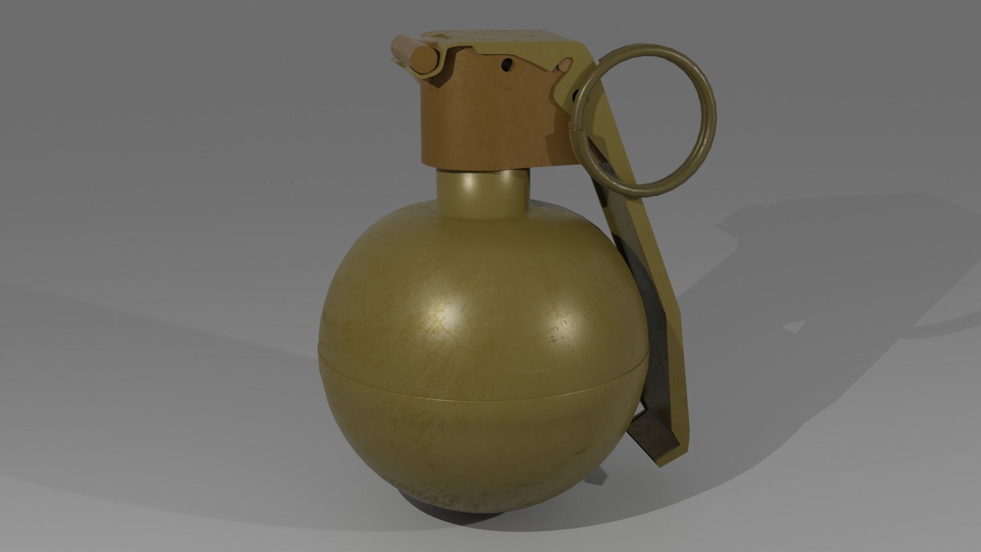 Grenade M67 history edition Low-poly 3D model_2