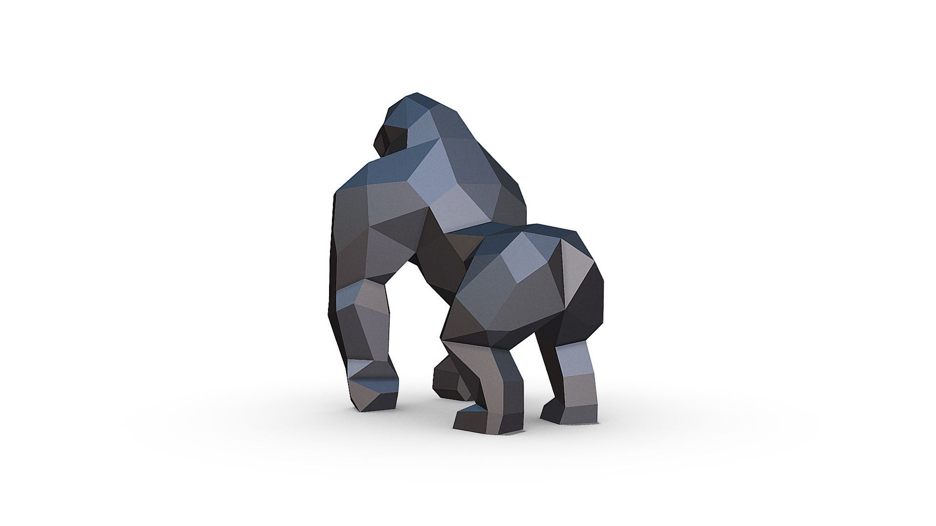 Gorilla 3D print model_5