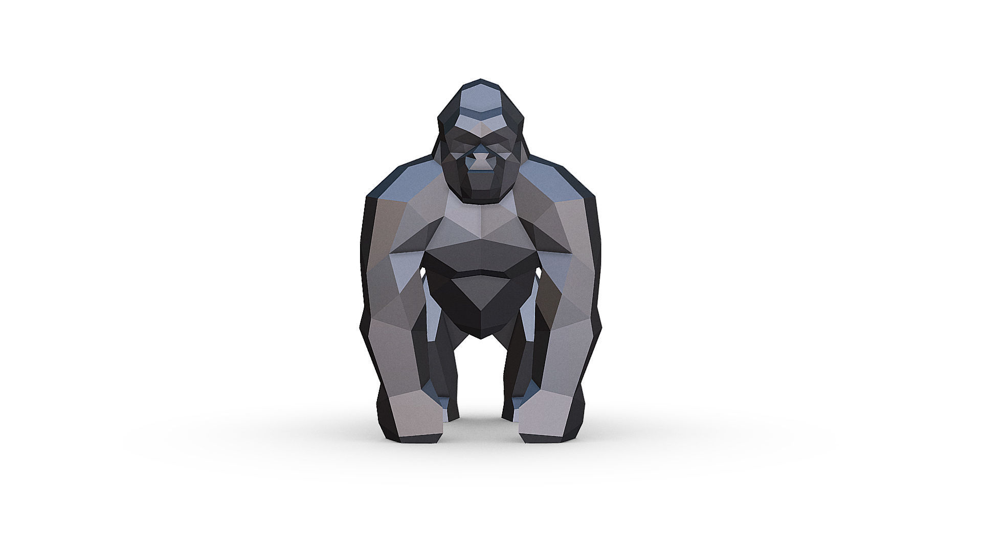 Gorilla 3D print model_11