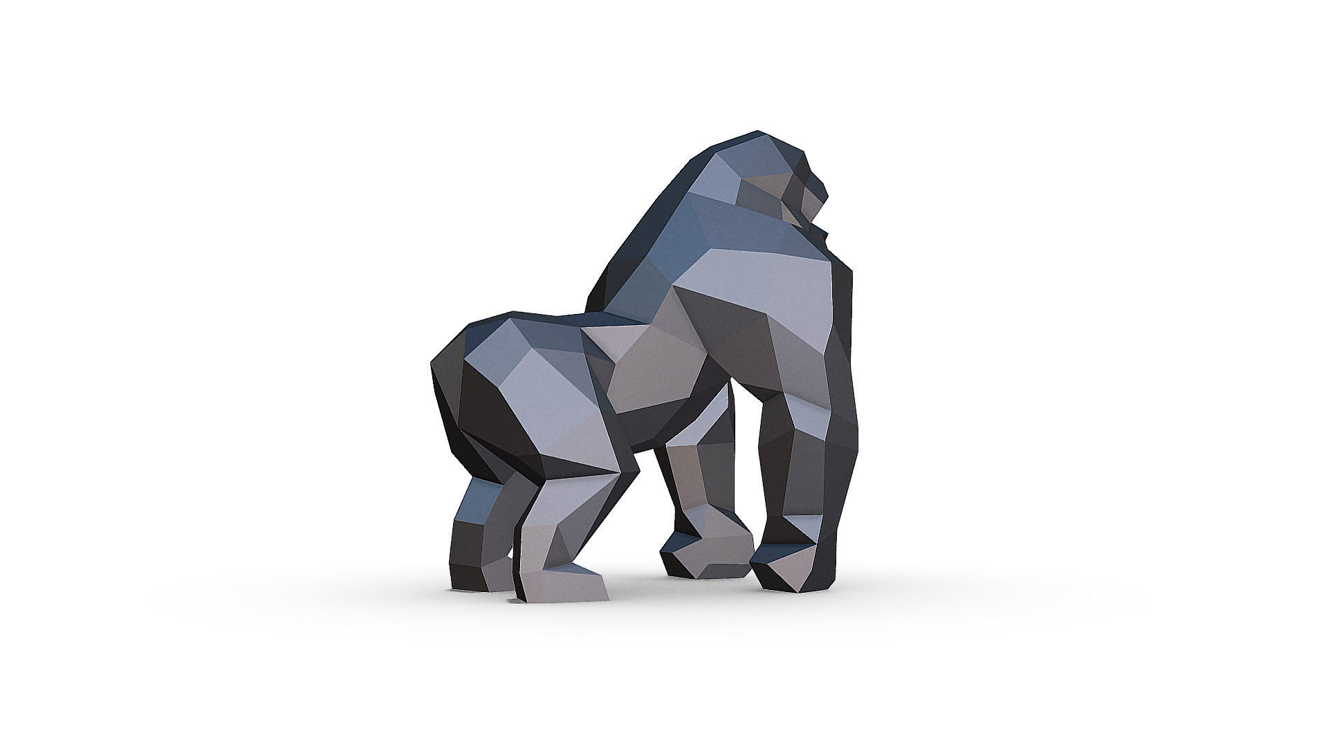 Gorilla 3D print model_8