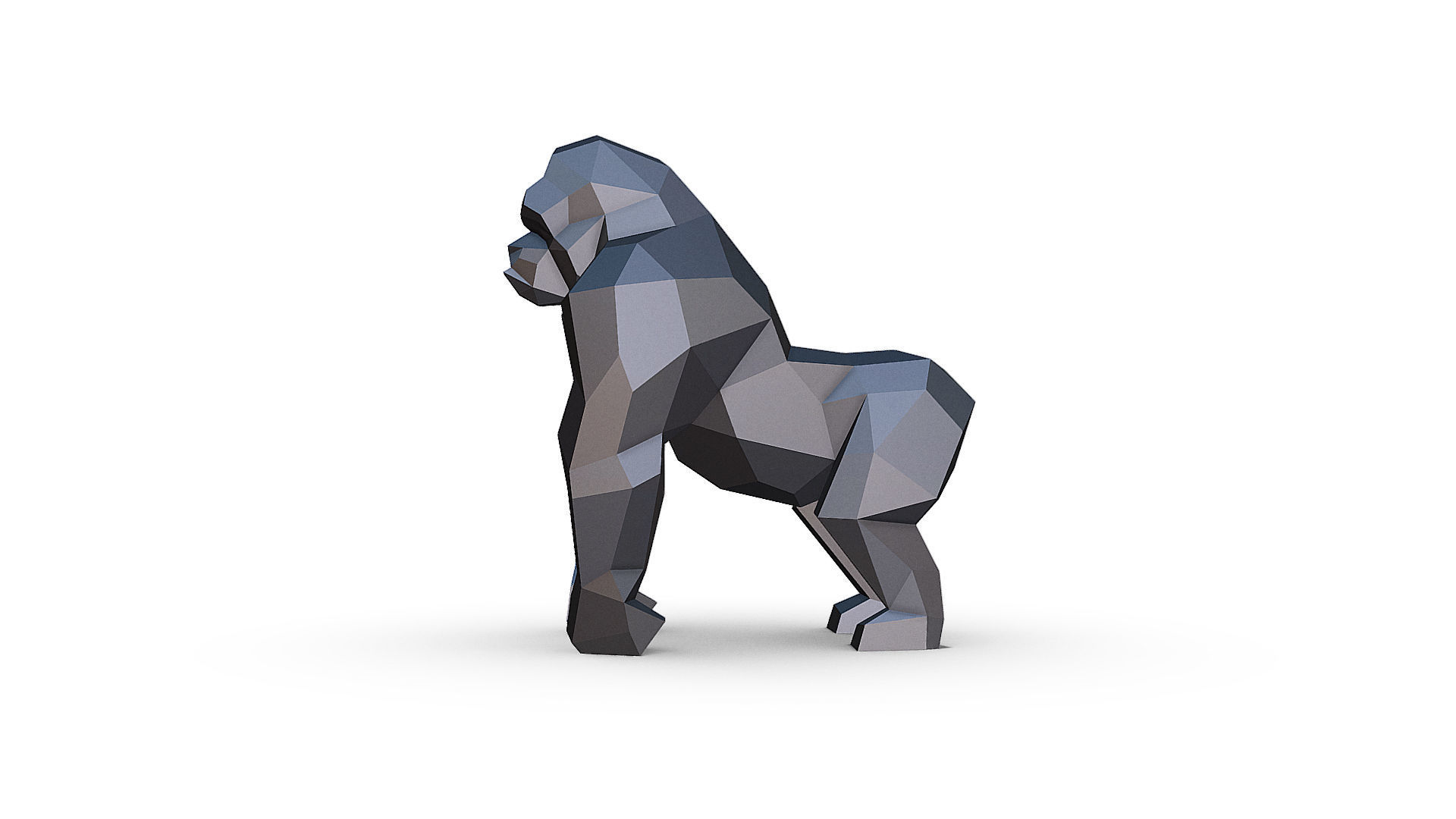 Gorilla 3D print model_3