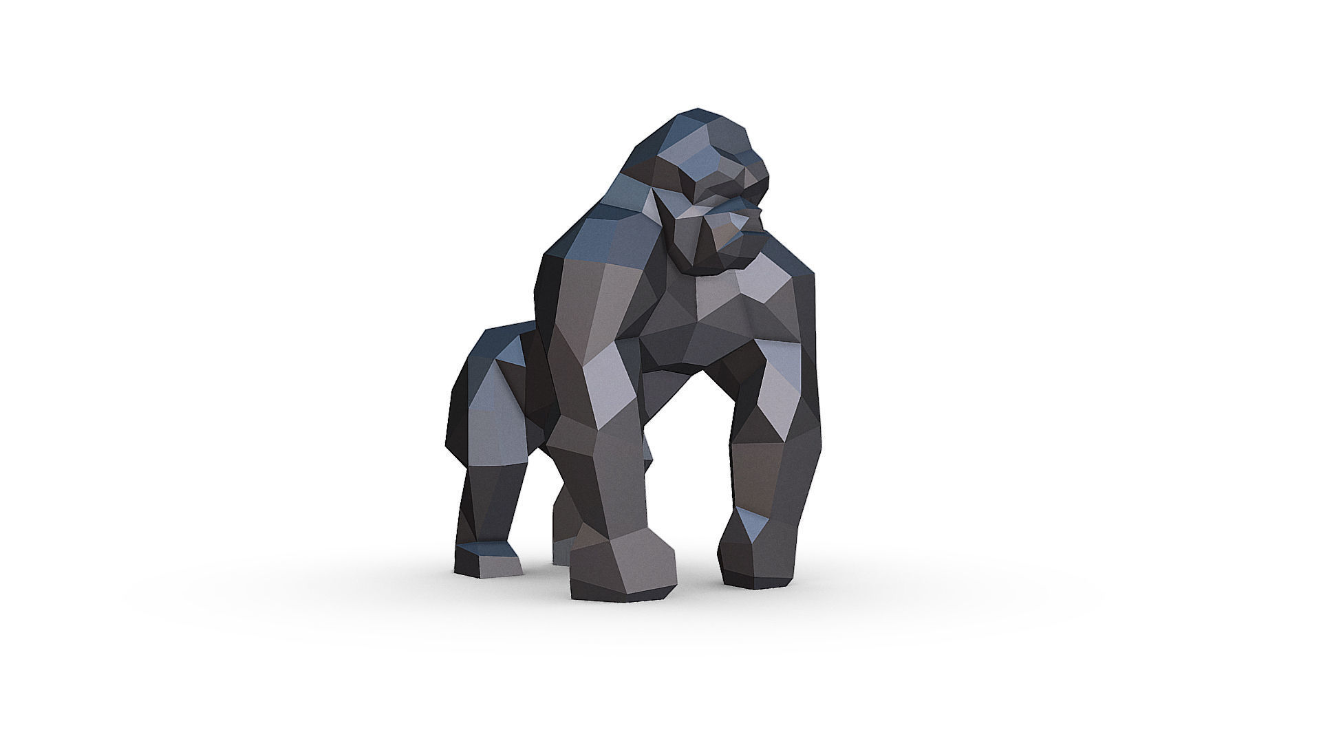 Gorilla 3D print model_10