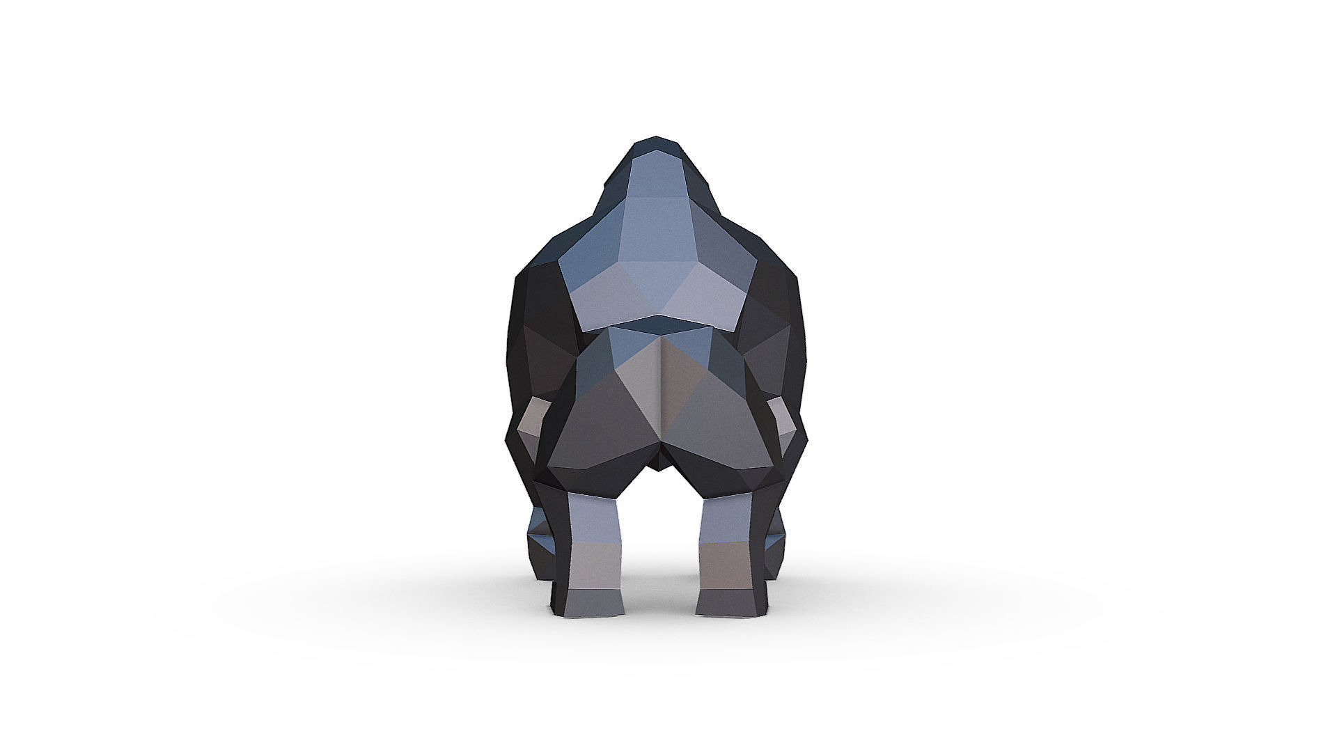 Gorilla 3D print model_6