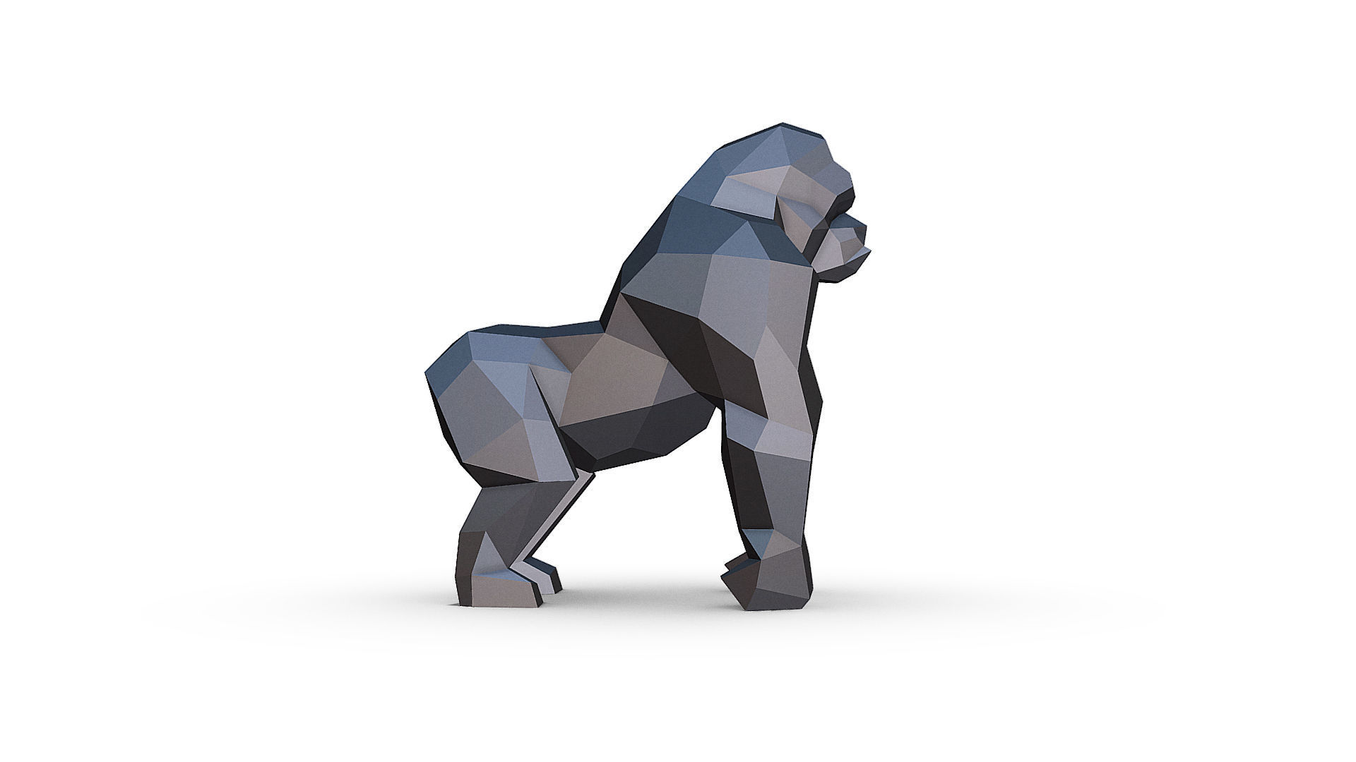 Gorilla 3D print model_9