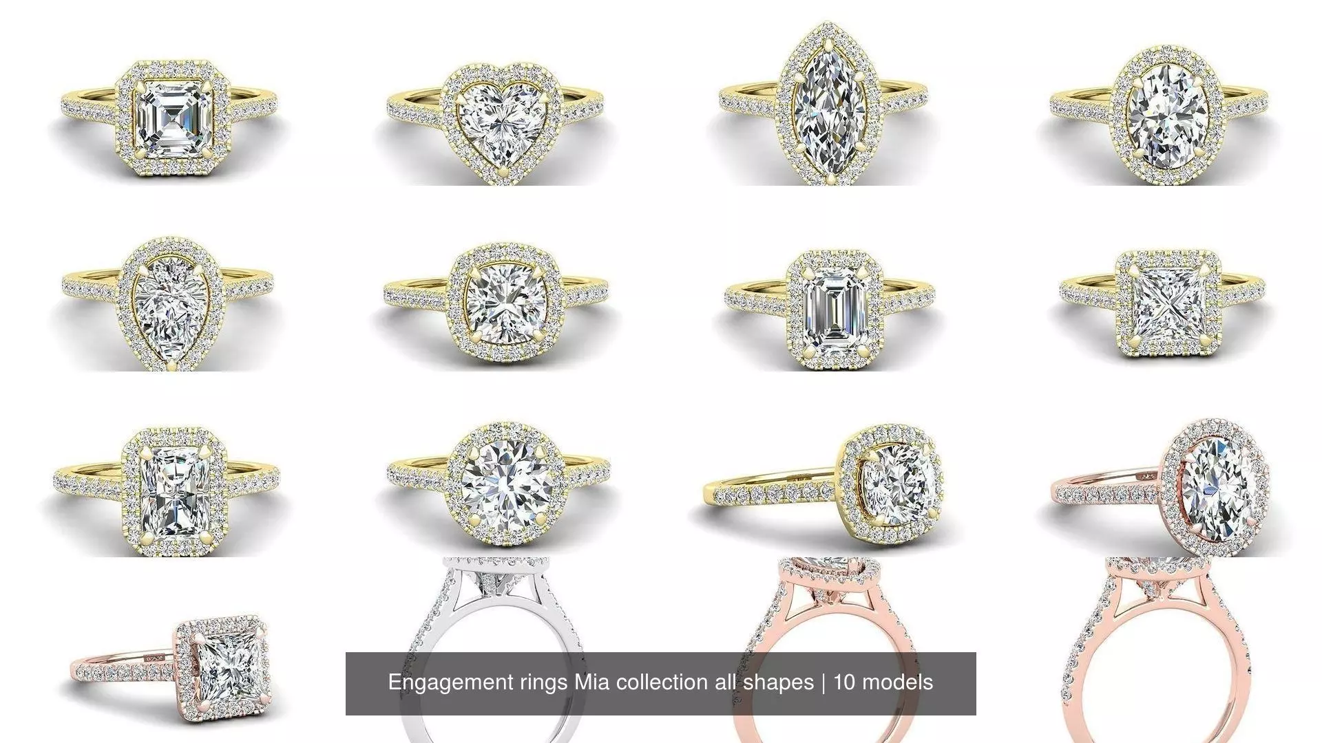 Engagement rings Mia all shapes Collection  _0