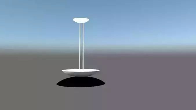 Luminaria Tulipan Low-poly 3D model